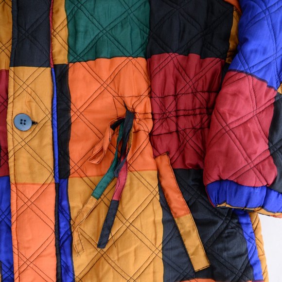 Colorful Patchwork Utility Jacket - Picture 8 of 15